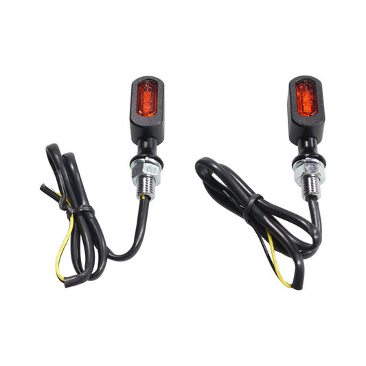 FASTLINE, LED Blinker-Set, Schwarz, bernsteinfarbend