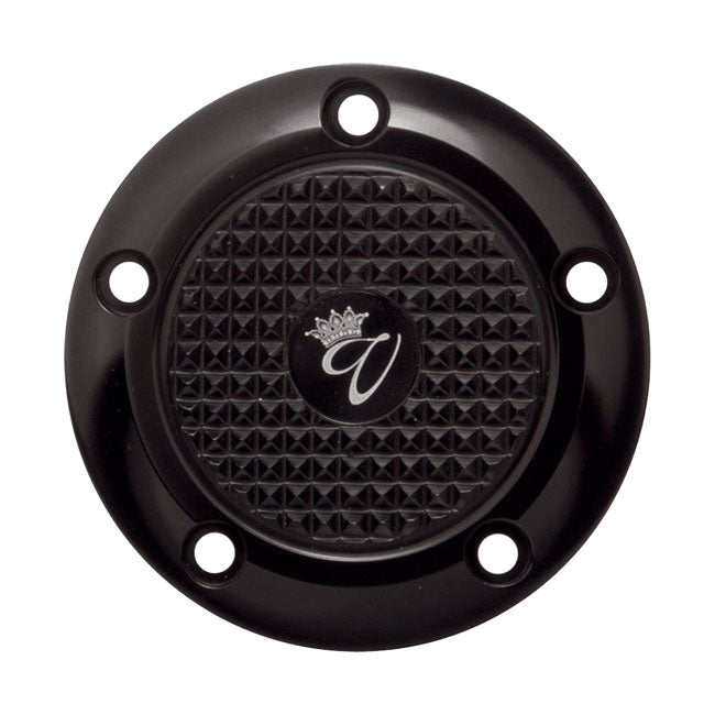 VITY`S DESIGN, Diamaant Zündungsdeckel, Schwarz, 99-17 Twin Cam