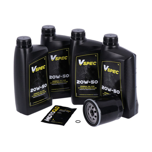 MCS, Motoröl Servicepaket. 20W50 Mineral 4L TwinCam-Touring